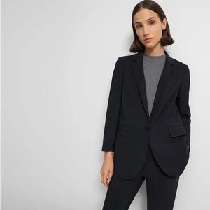 Theory casual blazer in black, size 8